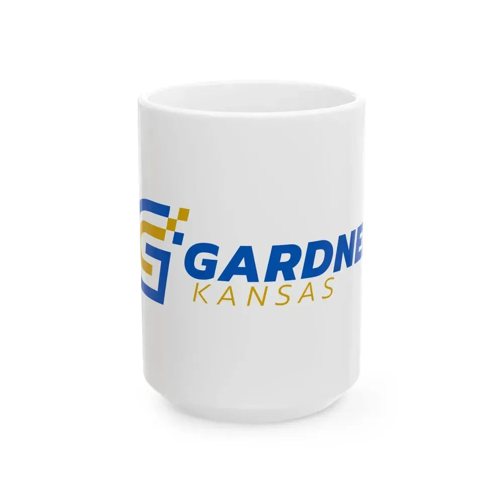 Flag of Gardner Kansas (United States) White Coffee Mug 15oz - Go Mug Yourself
