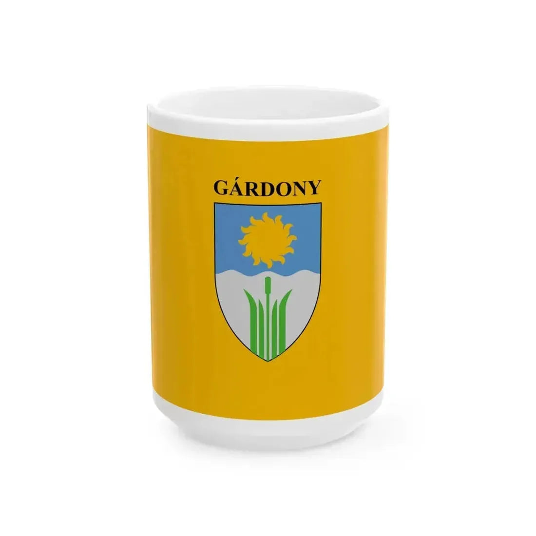Flag of Gardony (Hungary) White Coffee Mug 15oz - Go Mug Yourself
