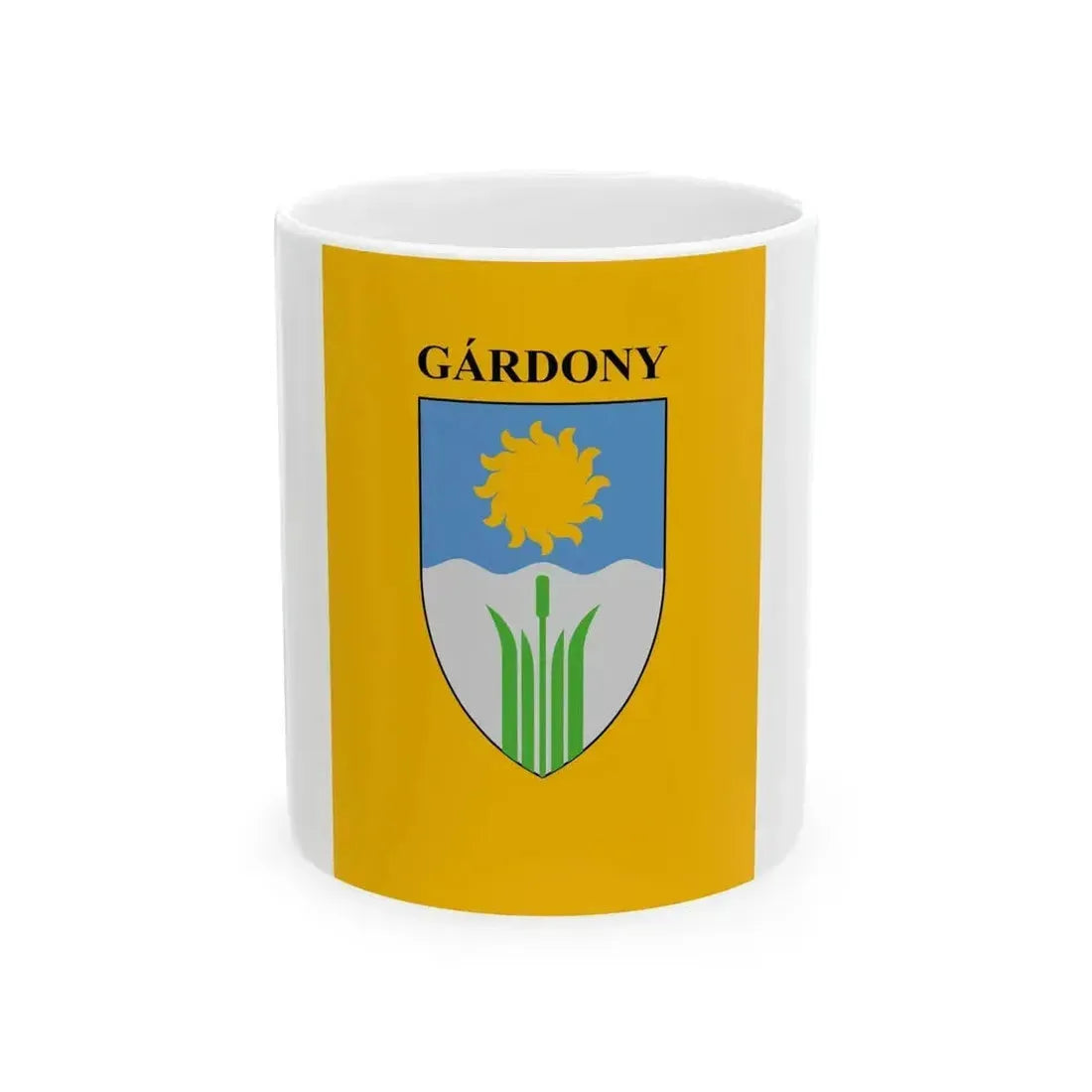 Flag of Gardony vertical (Hungary) White Coffee Mug 11oz - Go Mug Yourself