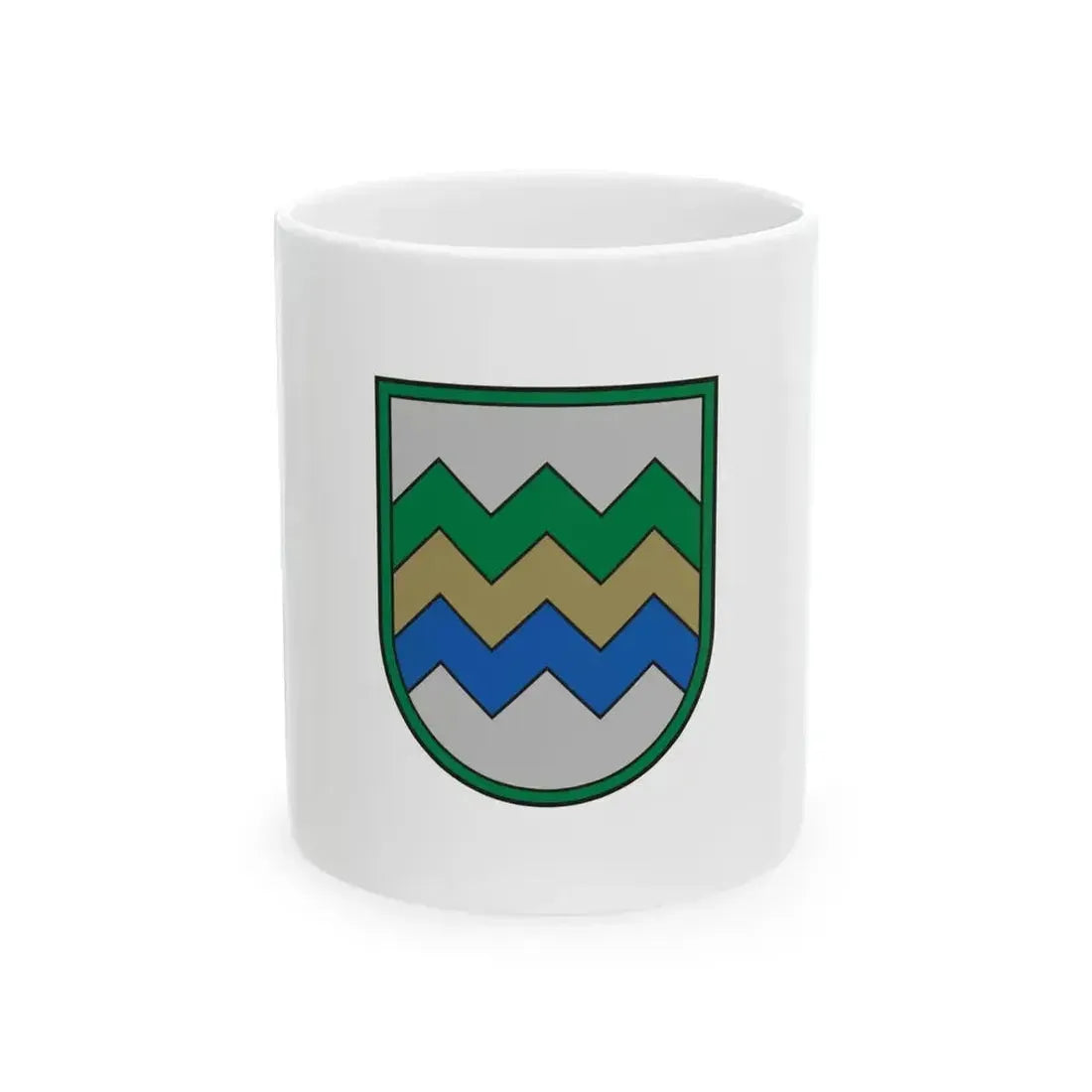 Flag of Garkalne Municipality (Latvia) White Coffee Mug 11oz - Go Mug Yourself
