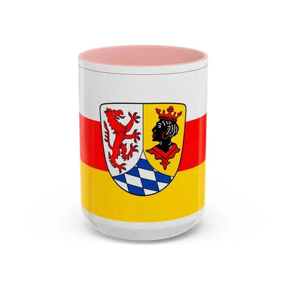 Flag of Garmisch Partenkirchen Germany - Accent Coffee Mug 15oz Pink - Go Mug Yourself