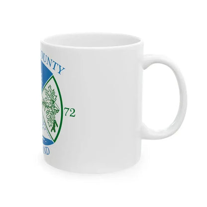 Flag of Garrett County Maryland (United States) White Coffee Mug - Go Mug Yourself