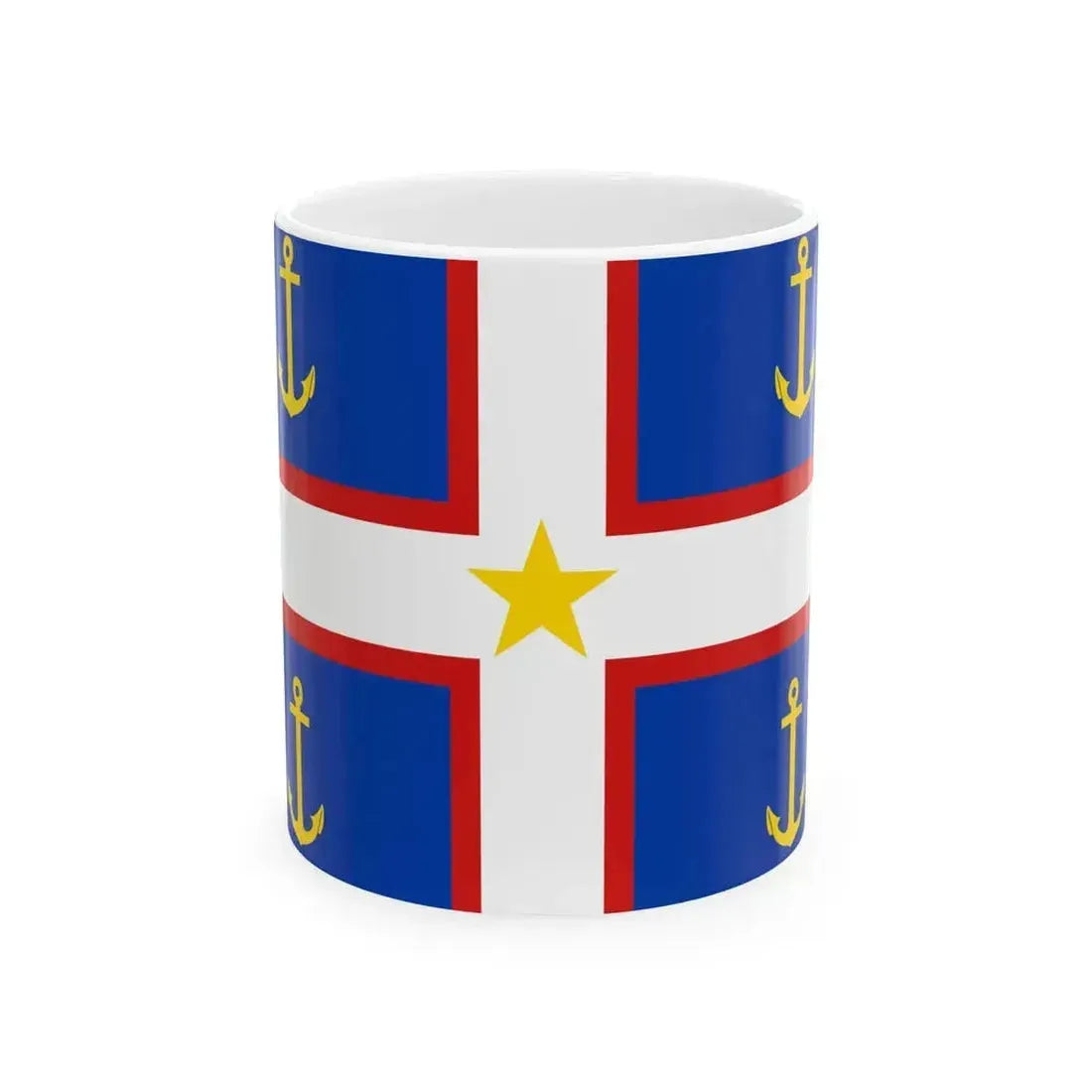 Flag of Gaspesie (Canada) White Coffee Mug 11oz - Go Mug Yourself