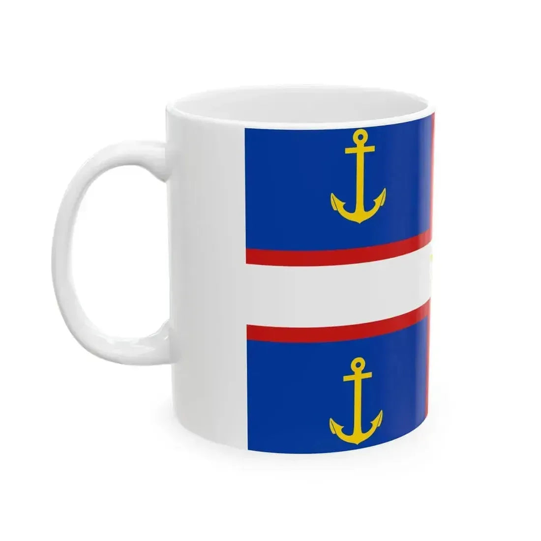 Flag of Gaspesie (Canada) White Coffee Mug - Go Mug Yourself