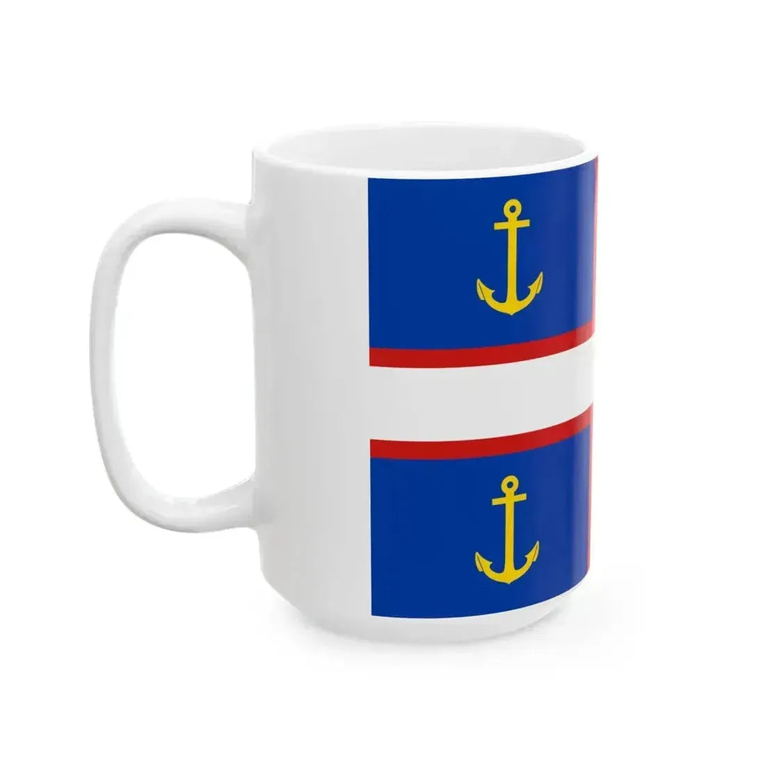 Flag of Gaspesie (Canada) White Coffee Mug - Go Mug Yourself
