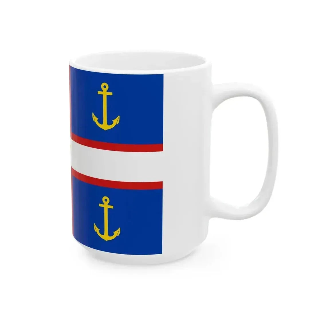 Flag of Gaspesie (Canada) White Coffee Mug - Go Mug Yourself