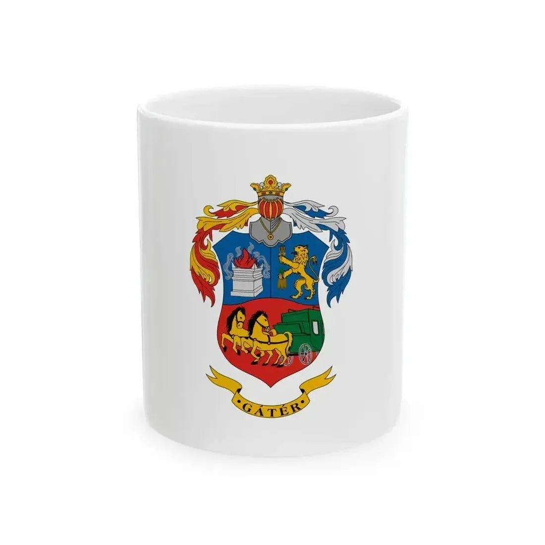 Flag of Gater (Hungary) White Coffee Mug 11oz - Go Mug Yourself