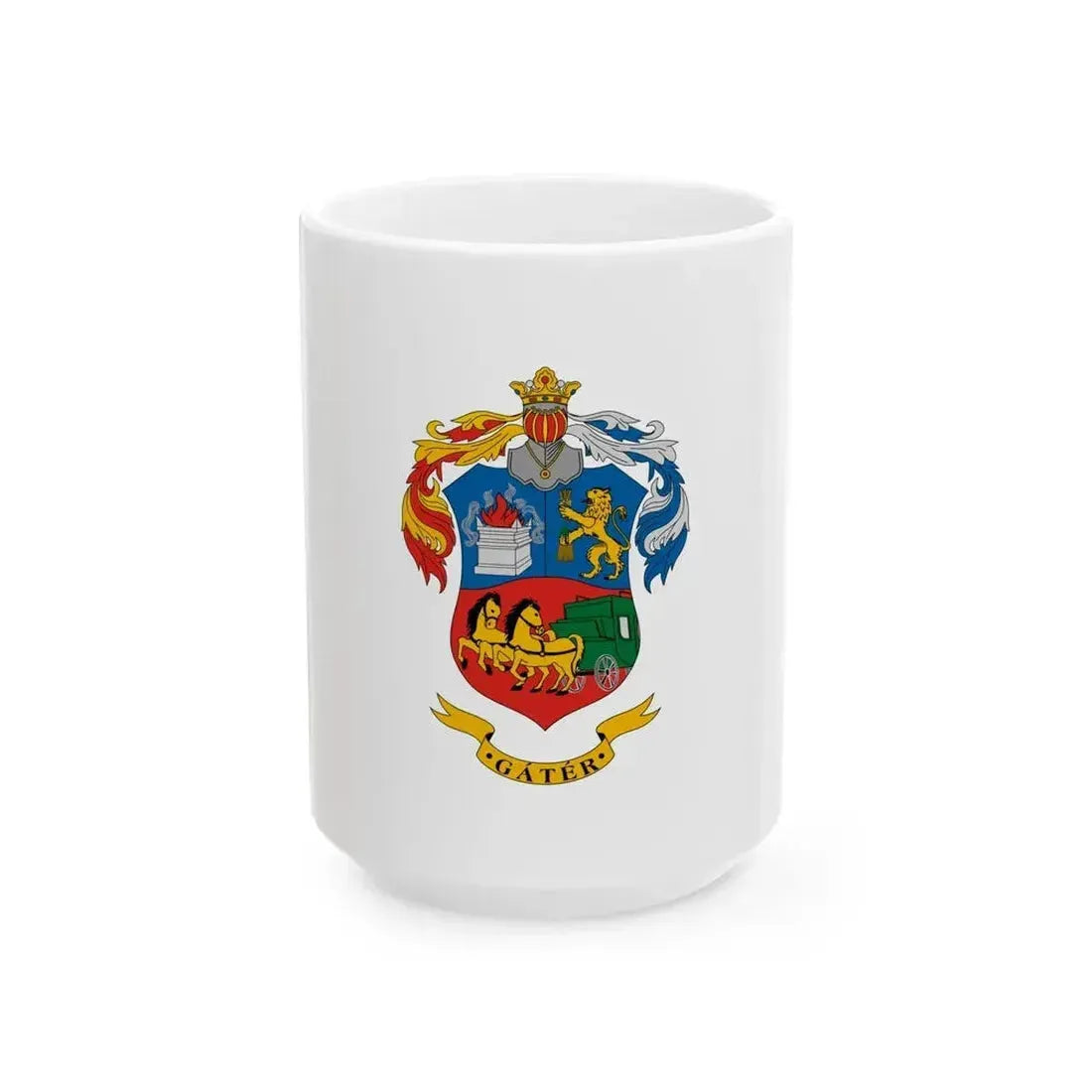 Flag of Gater (Hungary) White Coffee Mug 15oz - Go Mug Yourself