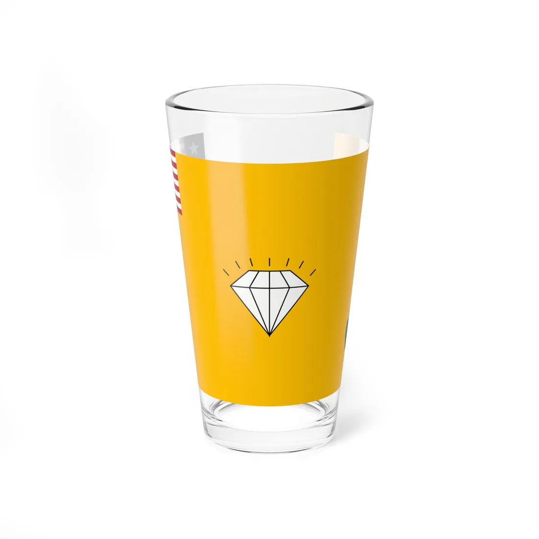 Flag of Gbarpolu County (Liberia) Pint Glass 16oz 16oz - Go Mug Yourself