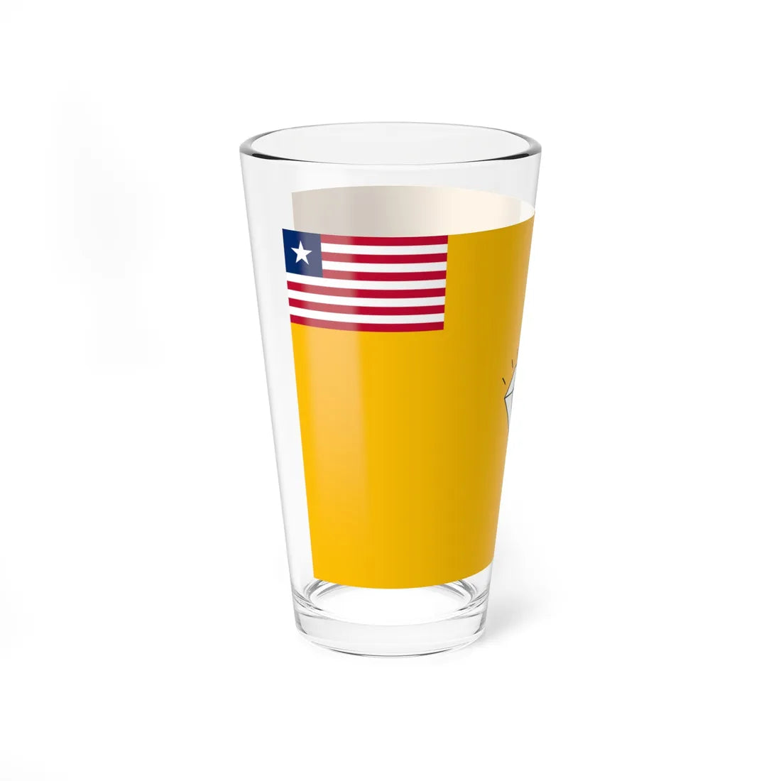 Flag of Gbarpolu County (Liberia) Pint Glass 16oz - Go Mug Yourself