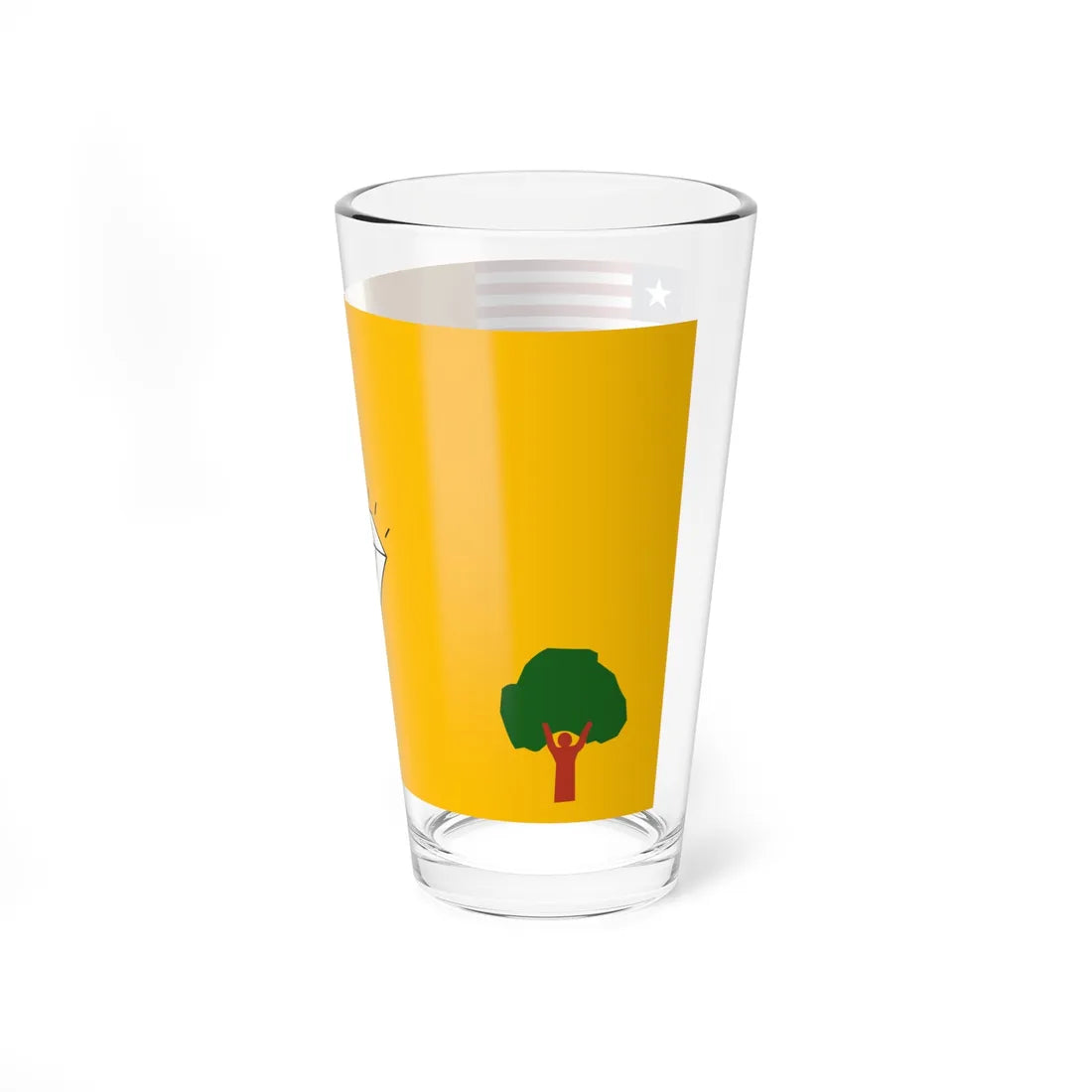 Flag of Gbarpolu County (Liberia) Pint Glass 16oz - Go Mug Yourself