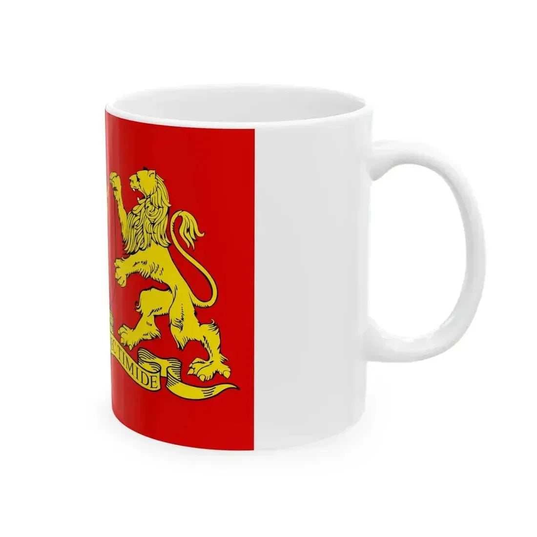 Flag of Gdansk variant 2 (Poland) White Coffee Mug - Go Mug Yourself
