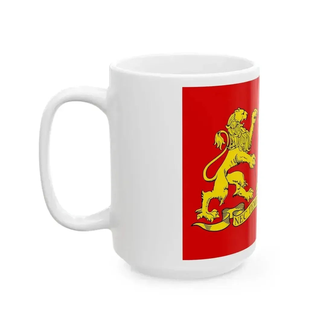 Flag of Gdansk variant 2 (Poland) White Coffee Mug - Go Mug Yourself