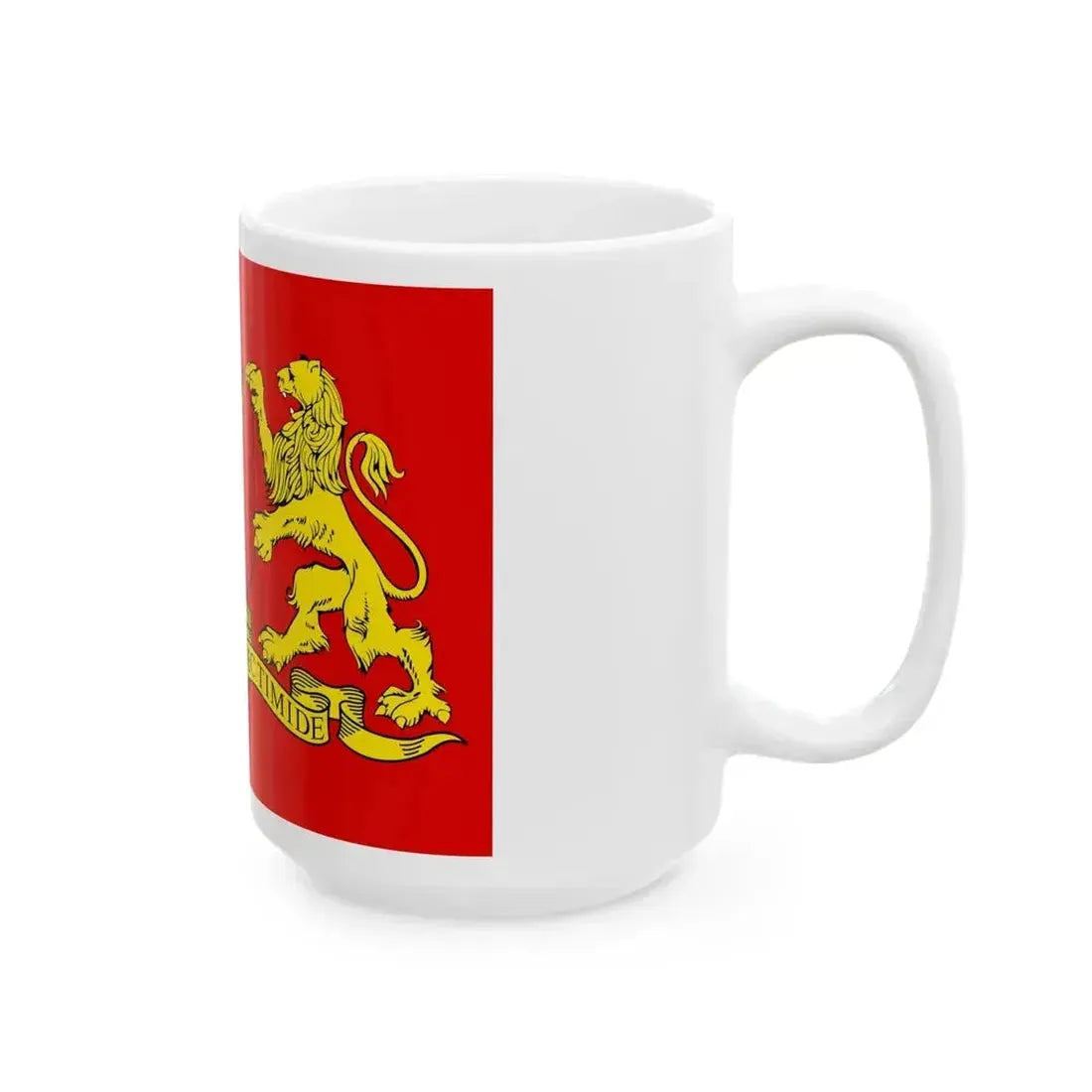 Flag of Gdansk variant 2 (Poland) White Coffee Mug - Go Mug Yourself