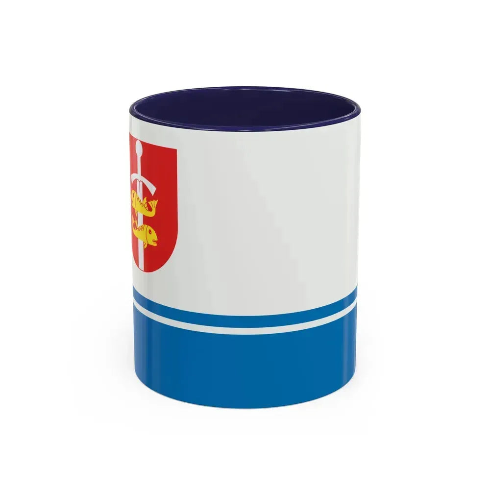 Flag of Gdynia Poland - Accent Coffee Mug 11oz Navy - Go Mug Yourself