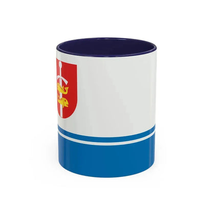 Flag of Gdynia Poland - Accent Coffee Mug 11oz Navy - Go Mug Yourself