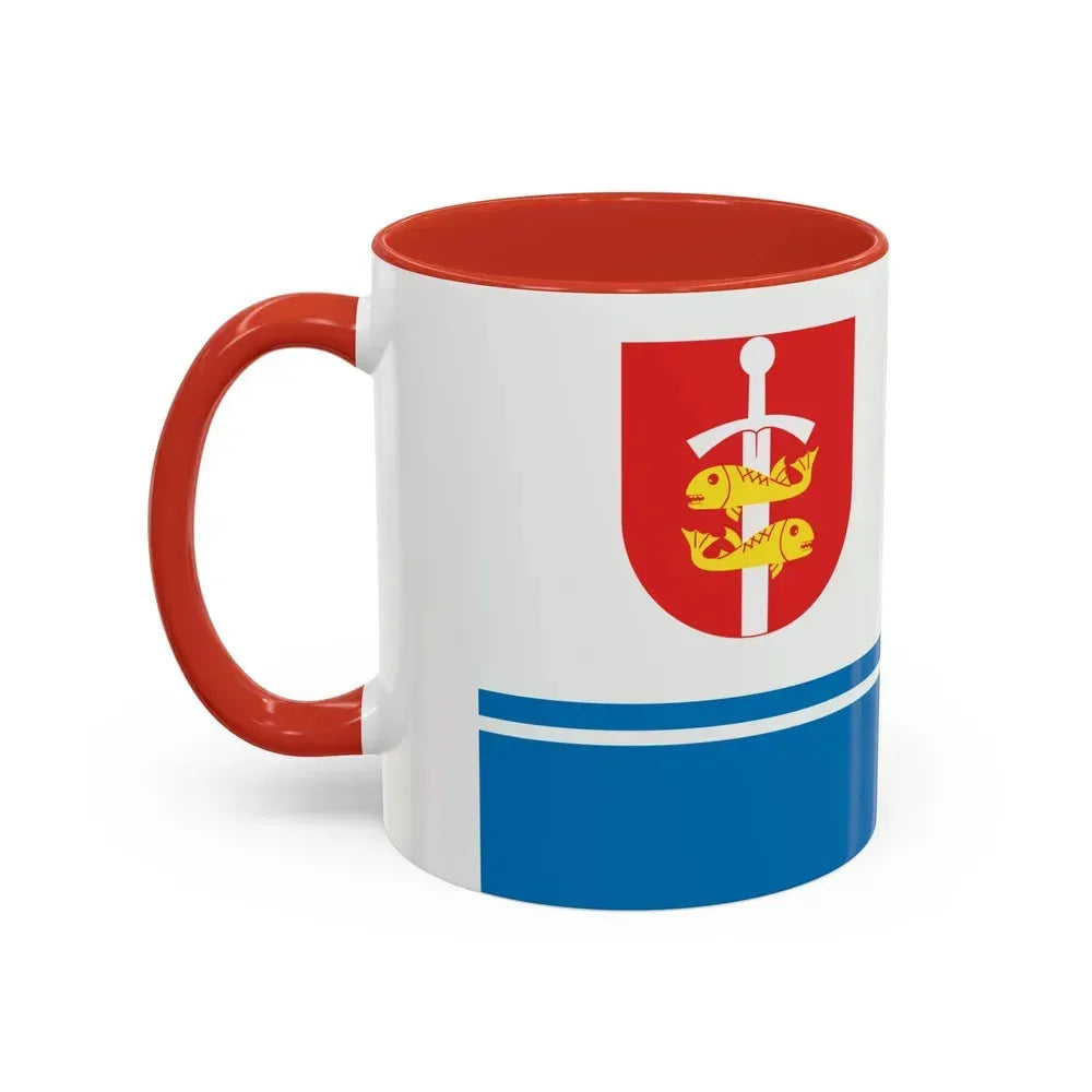 Flag of Gdynia Poland - Accent Coffee Mug - Go Mug Yourself
