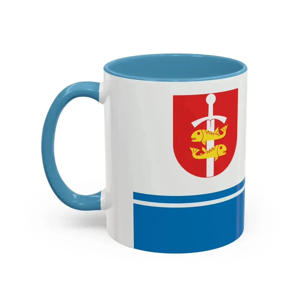 Flag of Gdynia Poland - Accent Coffee Mug - Go Mug Yourself