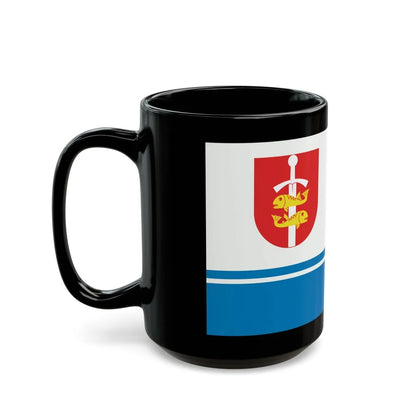 Flag of Gdynia Poland - Black Coffee Mug-Go Mug Yourself