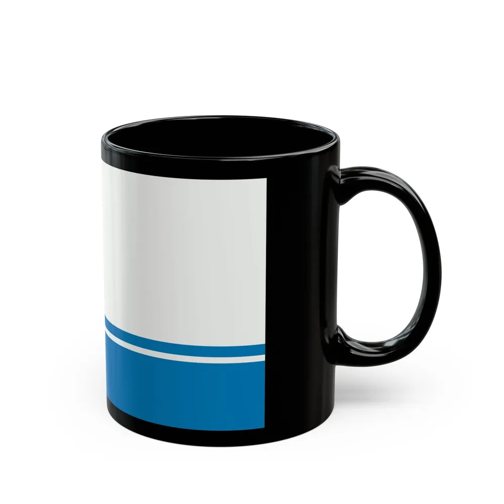 Flag of Gdynia Poland - Black Coffee Mug-Go Mug Yourself