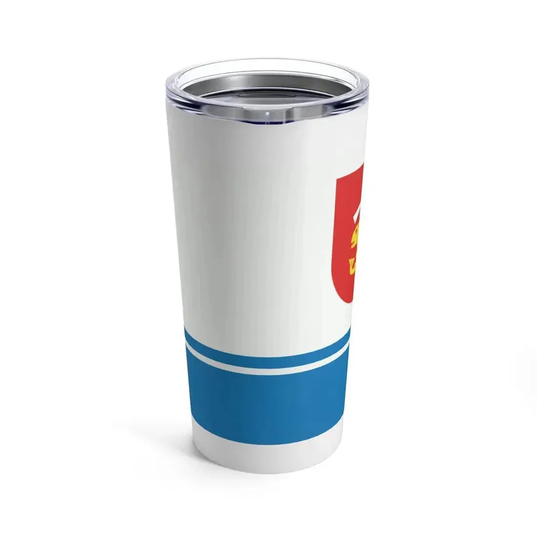 Flag of Gdynia Poland - Tumbler 20oz - Go Mug Yourself