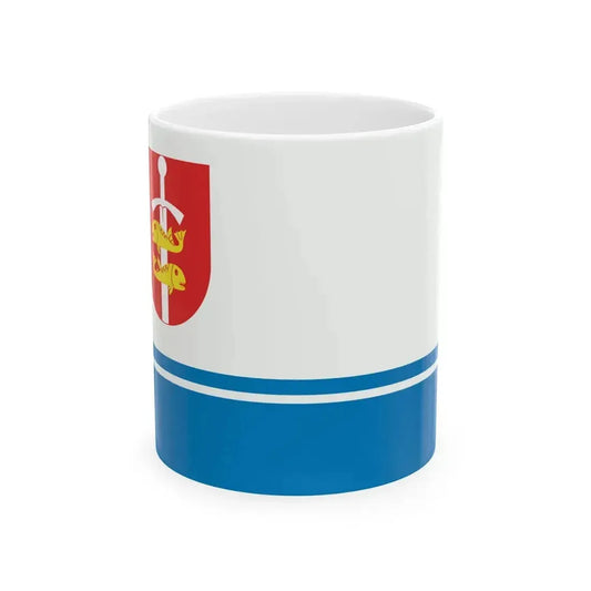 Flag of Gdynia Poland - White Coffee Mug 11oz - Go Mug Yourself