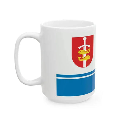 Flag of Gdynia Poland - White Coffee Mug - Go Mug Yourself