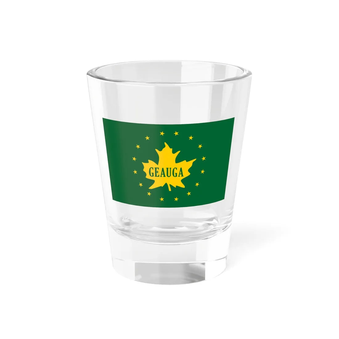 Flag of Geauga County Ohio (United States) Shot Glass 1.5oz 1.5oz - Go Mug Yourself