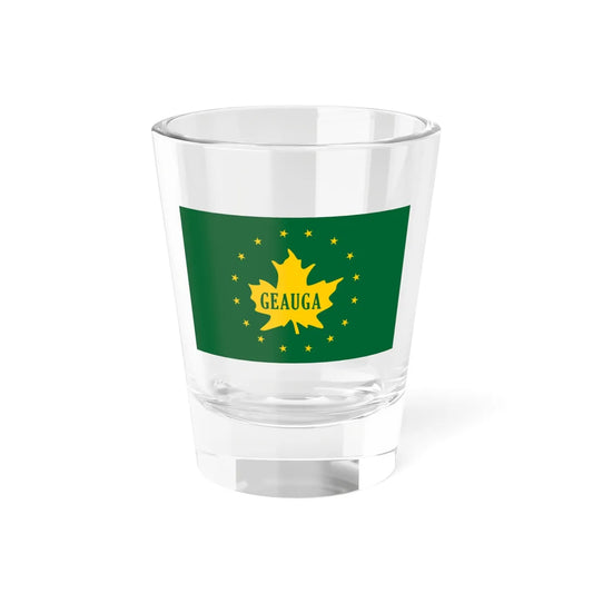 Flag of Geauga County Ohio (United States) Shot Glass 1.5oz 1.5oz - Go Mug Yourself