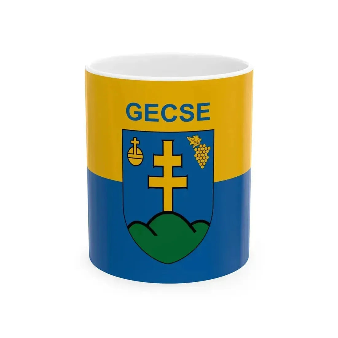 Flag of Gecse (Hungary) White Coffee Mug 11oz - Go Mug Yourself