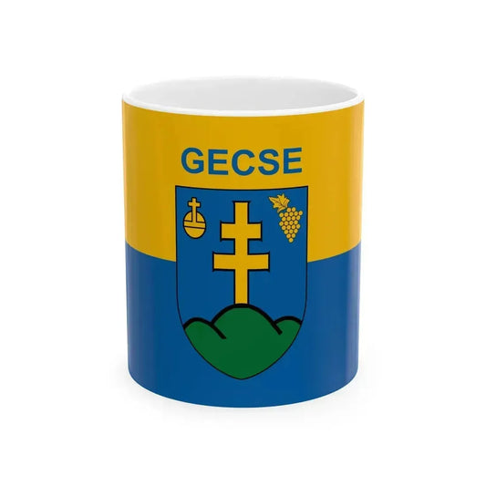 Flag of Gecse (Hungary) White Coffee Mug 11oz - Go Mug Yourself