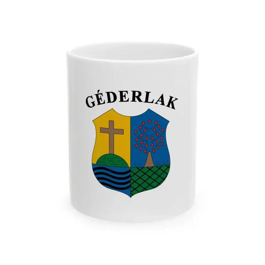 Flag of Gederlak (Hungary) White Coffee Mug 11oz - Go Mug Yourself