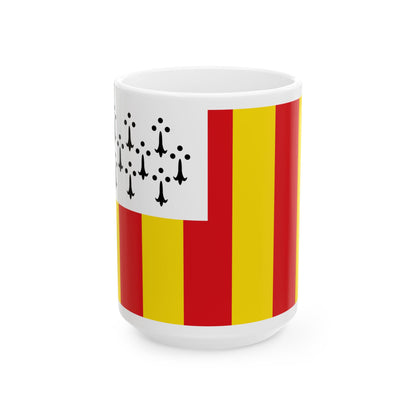 Flag of Geel (Belgium) White Coffee Mug-15oz-Go Mug Yourself