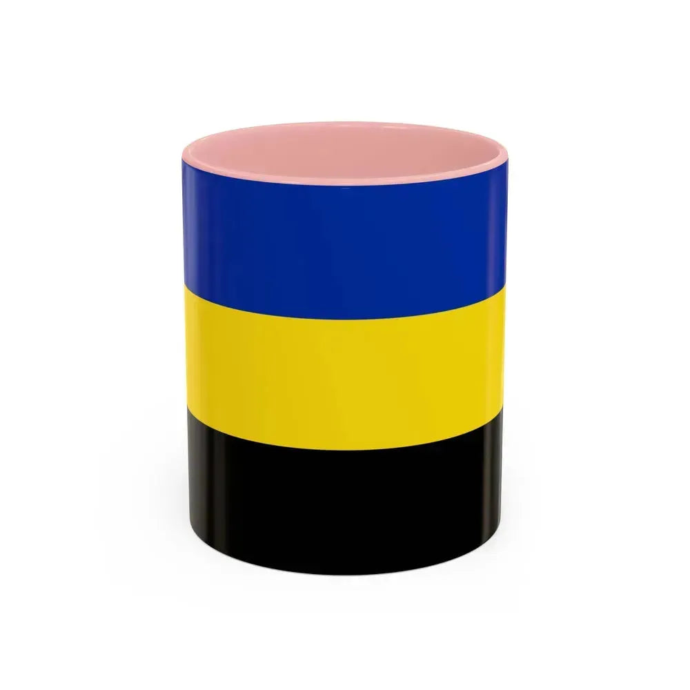 Flag of Gelderland Netherlands - Accent Coffee Mug 11oz Pink - Go Mug Yourself