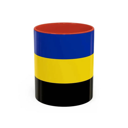 Flag of Gelderland Netherlands - Accent Coffee Mug 11oz Red - Go Mug Yourself