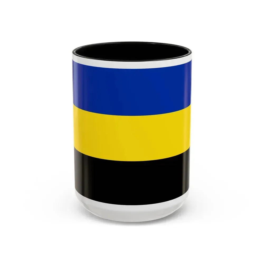 Flag of Gelderland Netherlands - Accent Coffee Mug 15oz Black - Go Mug Yourself