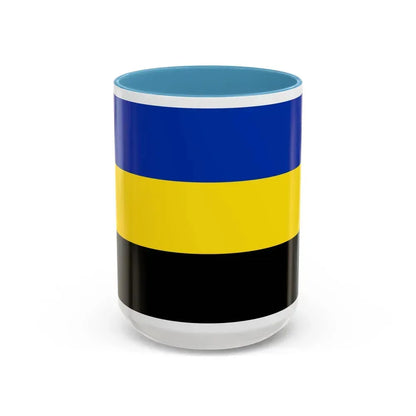 Flag of Gelderland Netherlands - Accent Coffee Mug 15oz Light Blue - Go Mug Yourself