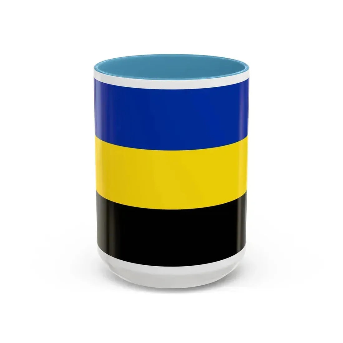 Flag of Gelderland Netherlands - Accent Coffee Mug 15oz Light Blue - Go Mug Yourself