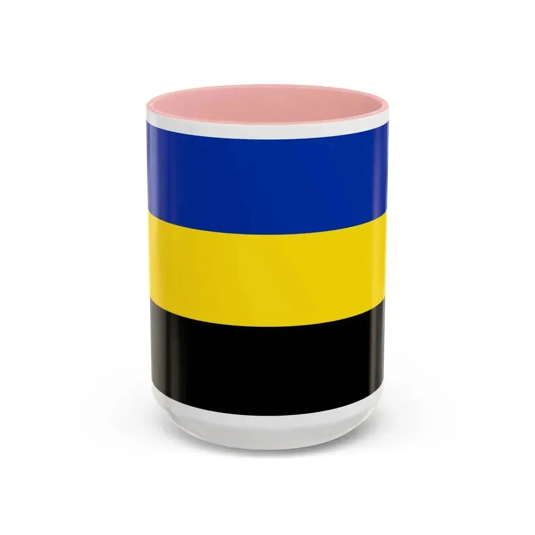 Flag of Gelderland Netherlands - Accent Coffee Mug 15oz Pink - Go Mug Yourself