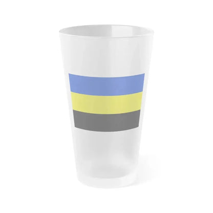 Flag of Gelderland Netherlands - Frosted Pint Glass 16oz 16oz Frosted - Go Mug Yourself