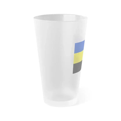 Flag of Gelderland Netherlands - Frosted Pint Glass 16oz - Go Mug Yourself