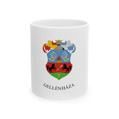 Flag of Gellenhaza (Hungary) White Coffee Mug 11oz - Go Mug Yourself