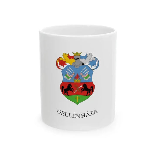 Flag of Gellenhaza (Hungary) White Coffee Mug 11oz - Go Mug Yourself