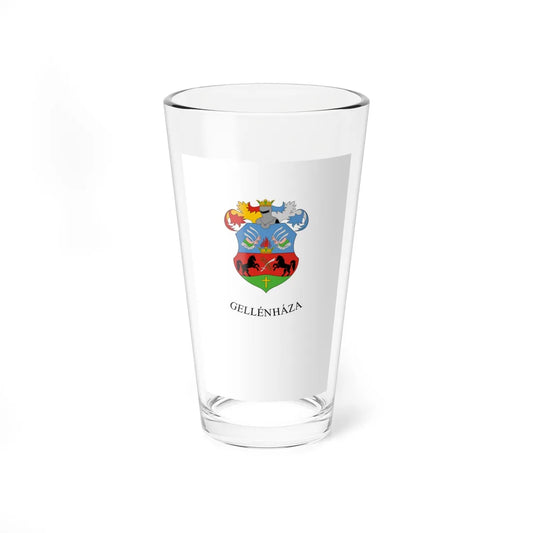Flag of Gellenhaza vertical (Hungary) Pint Glass 16oz 16oz - Go Mug Yourself