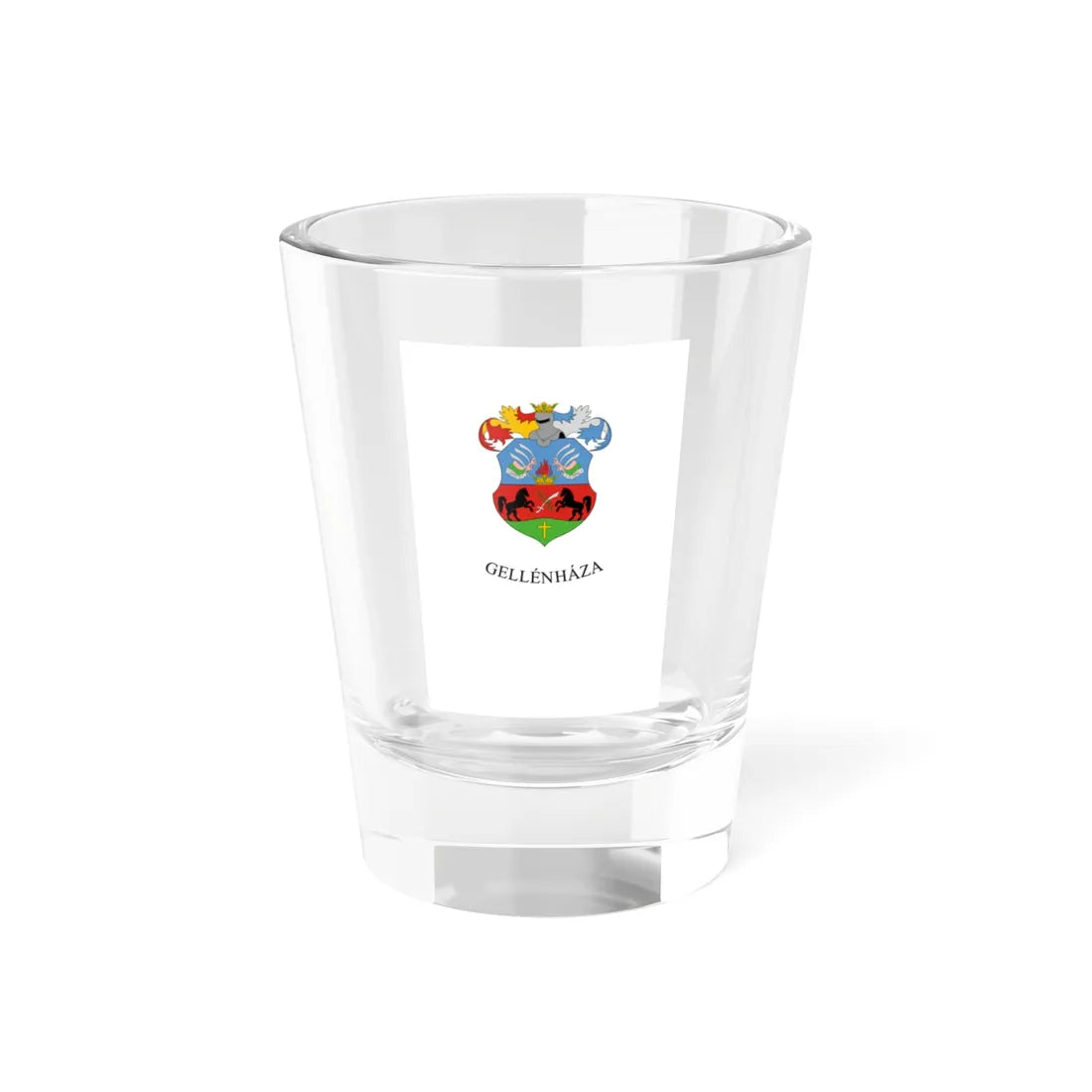 Flag of Gellenhaza vertical (Hungary) Shot Glass 1.5oz 1.5oz - Go Mug Yourself