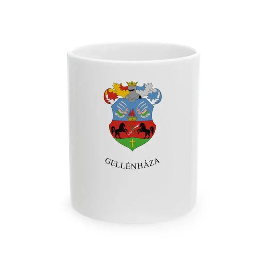 Flag of Gellenhaza vertical (Hungary) White Coffee Mug 11oz - Go Mug Yourself