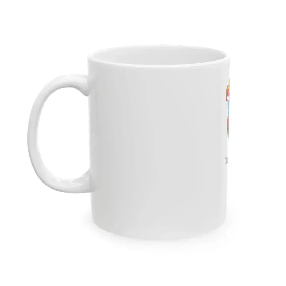 Flag of Gellenhaza vertical (Hungary) White Coffee Mug - Go Mug Yourself