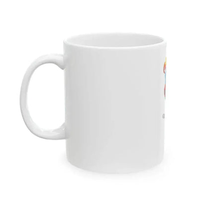 Flag of Gellenhaza vertical (Hungary) White Coffee Mug - Go Mug Yourself