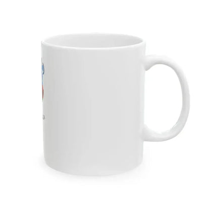 Flag of Gellenhaza vertical (Hungary) White Coffee Mug - Go Mug Yourself