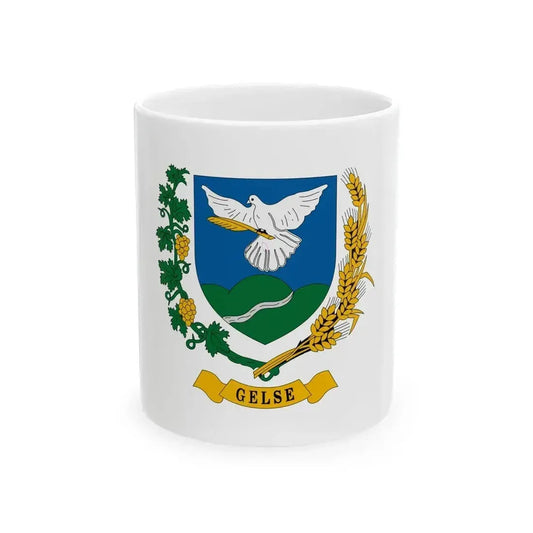 Flag of Gelse (Hungary) White Coffee Mug 11oz - Go Mug Yourself